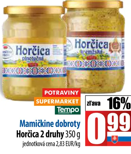 Mamičkine dobroty Horčica