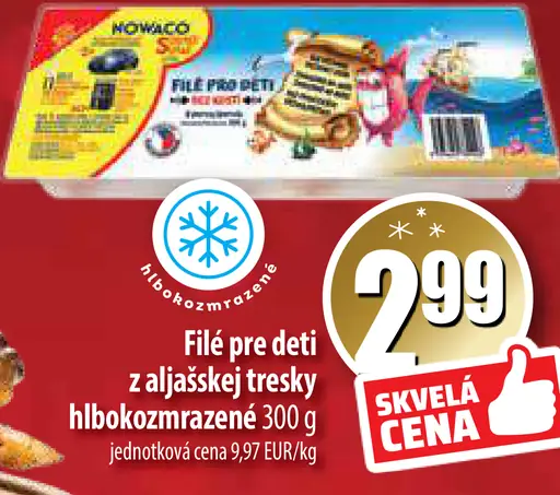 Filé pre deti z aljašskej tresky