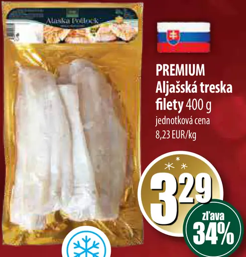 PREMIUM Aljašská treska filety