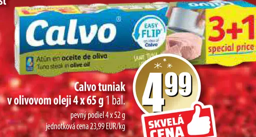 Calvo tuniak v olivovom oleji