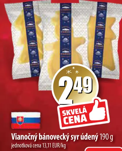 Vianočný bánovecký syr údený