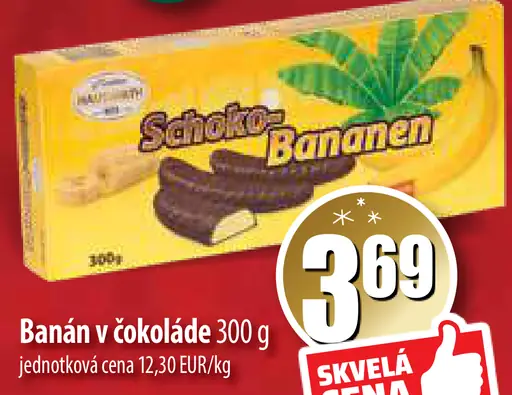Schoko Bananen Banán v čokoláde