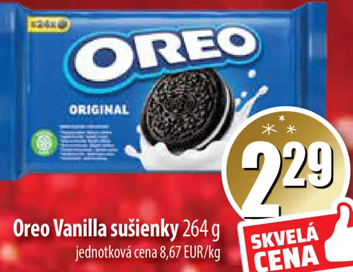 Oreo Vanilla sušienky
