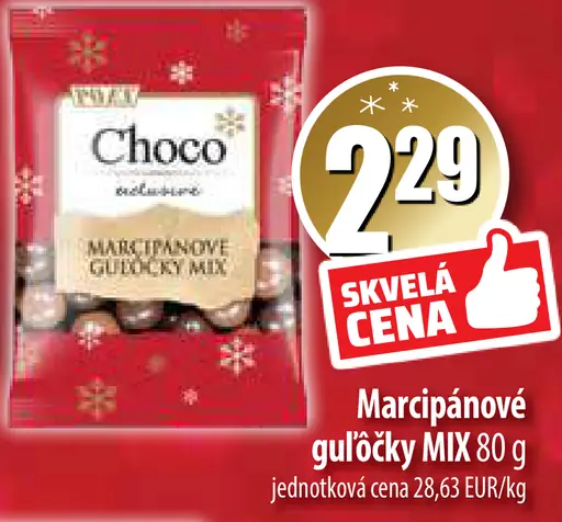 Choco Exclusive Marcipánové guľôčky MIX
