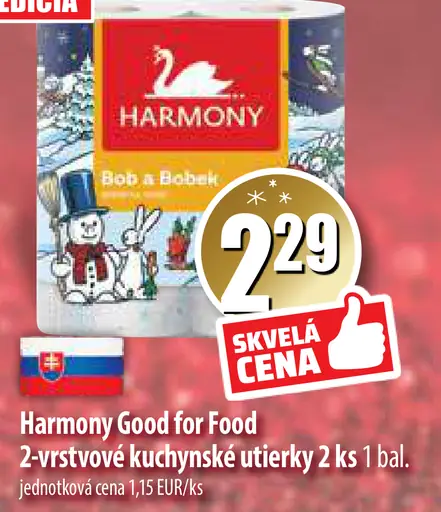 Harmony Good for Food kuchynské utierky 2 vrstvy