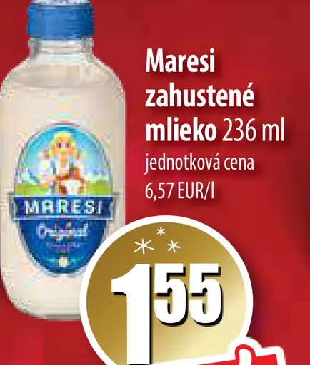 Maresi zahustené mlieko