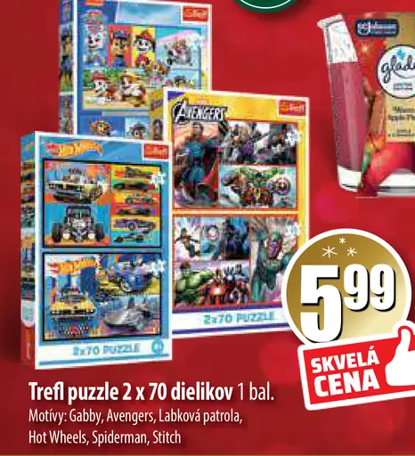 Trefl puzzle 2x500 dielikov