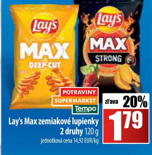 Lay's Max zemiakové lupienky