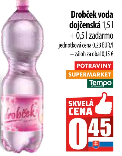 Drobček Dojčenská voda