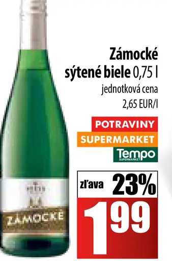 Zámocké sýtené biele