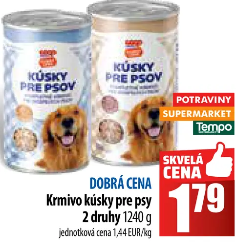 Kŕmivo kúsky pre psy