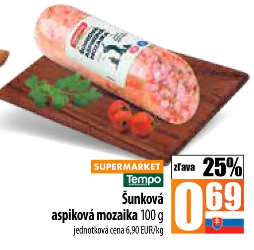 Šunková aspiková mozaika