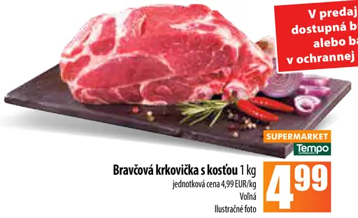 Bravčová krkovička s kosťou