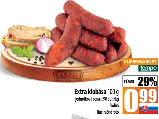 Coop Extra klobása - vôňa