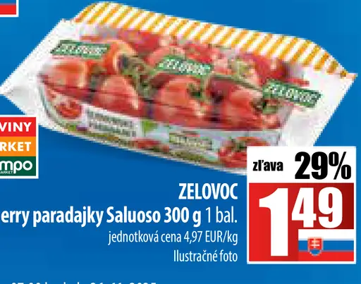 Cherry paradajky Saluoso