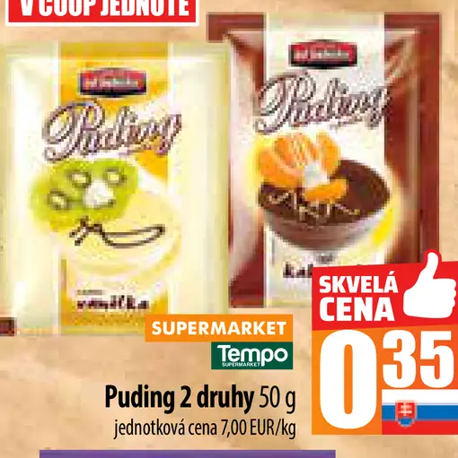 Spak Puding 2 druhy