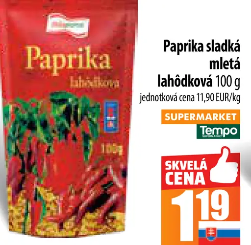 Paprika sladká mletá lahôdková