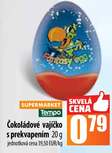 Čokoládové vajíčko s prekvapením