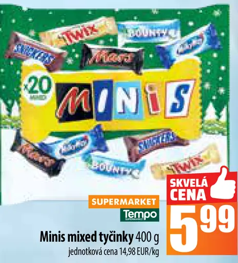 Minis mixed tyčinky