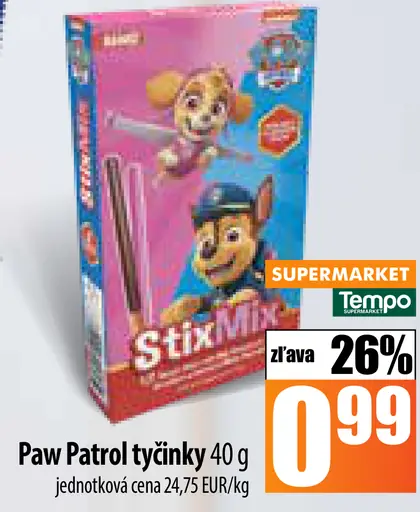 Paw Patrol tyčinky