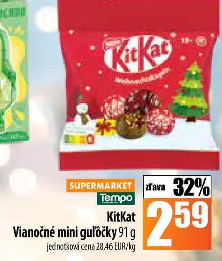 KITKAT Vianočné mini guľôčky