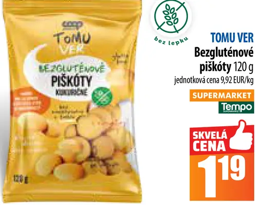 TOMU VER Bezlepkové piškóty