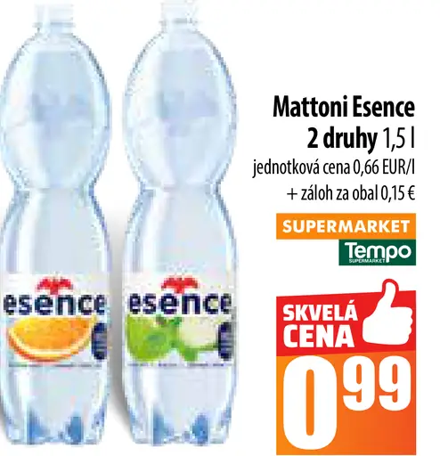 Mattoni jemne perlivá voda
