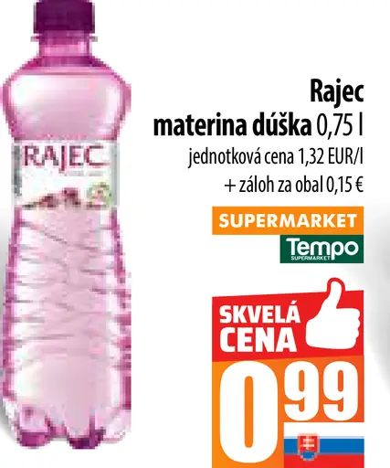 Rajec Pramenitá voda materina dúška