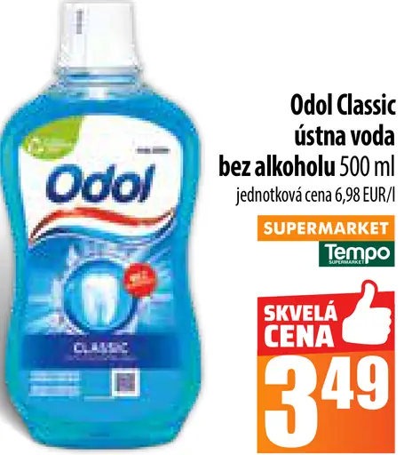 Odol Classic ústna voda bez alkoholu
