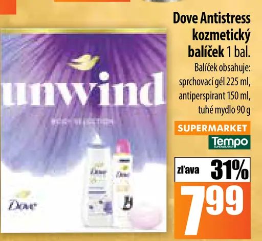 Dove sprchovací gél 2 druhy