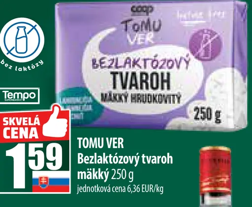 Coop Tomu Ver bezlaktózový tvaroh