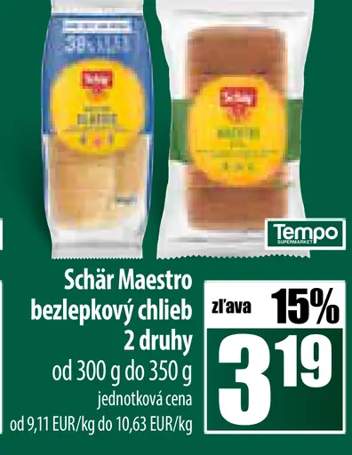 Schär Maestro bezlepkový chlieb