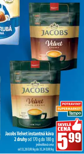 Jacobs Velvet instantná káva