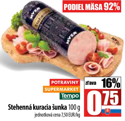 Stehenná kuracia šunka