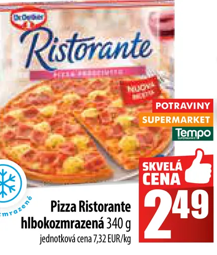 Pizza Ristorante hlbokozmrazená
