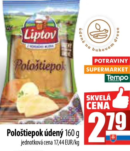 Liptov Pološtiepok údený