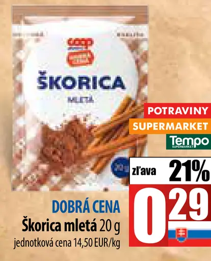Škorica mletá