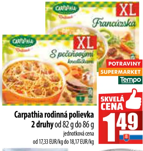 Carpathia rodinná polievka