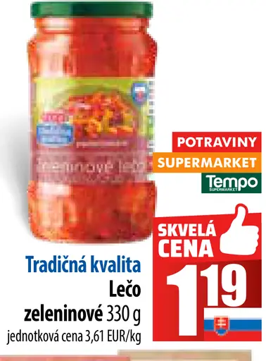 Tradičná kvalita Lečo zeleninové