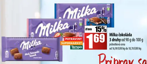 Milka Mliečna čokoláda