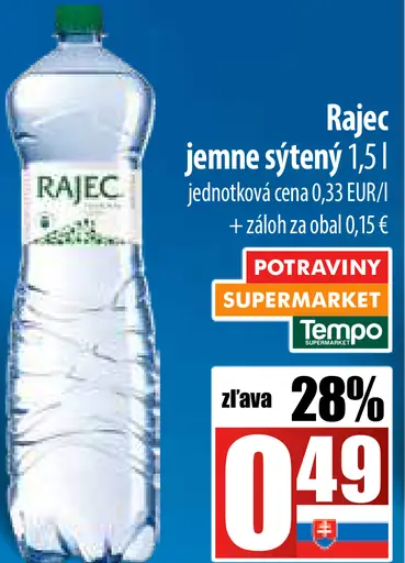 Rajec jemne sýtený