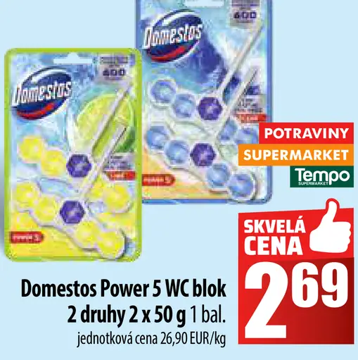 Domestos Power 5 WC blok