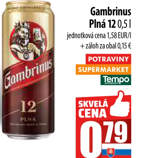 Gambrinus Plná