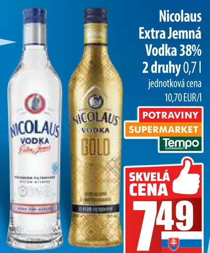 Nicolaus Extra Jemná Vodka