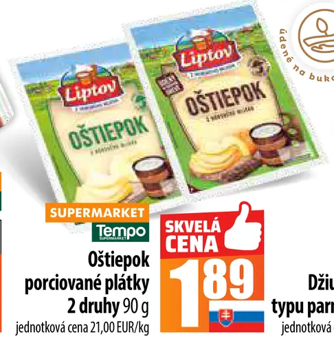 Liptov Oštiepok údený - porciované plátky