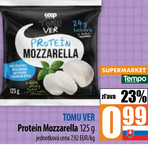 Coop Jednota Tomu Ver Proteín Mozzarella