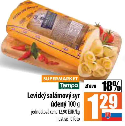 Levice Salámový syr údený