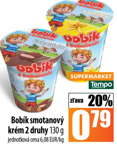 Bobík smotanový krém