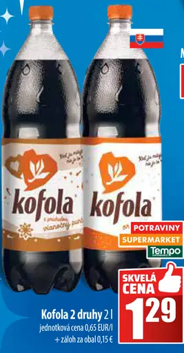 Kofola 2 druhy
