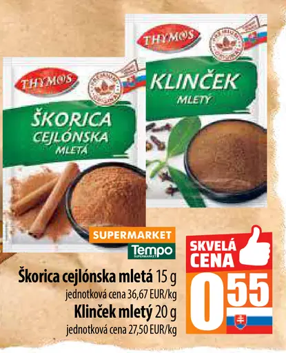 Thymos Škorica cejlónska mletá